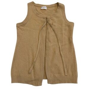 Vintage 50s Murray Allan of Hawick 100% Pure Cashmere Vest - Tan Size Large